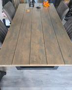 Eethoek op maat voor 6 personen - 180x100 cm, Huis en Inrichting, Tafels | Eettafels, Ophalen, Eikenhout, 50 tot 100 cm, Zo goed als nieuw