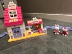 Hello Kitty Trein Station Duplo, Kinderen en Baby's, Speelgoed | Duplo en Lego, Ophalen of Verzenden, Gebruikt, Complete set, Duplo
