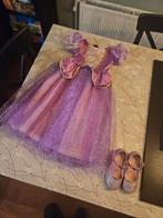Disney Rapunzel jurk plus schoenen, Ophalen of Verzenden, Zo goed als nieuw, 110 t/m 116, Meisje