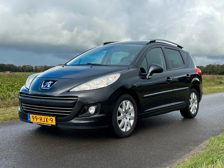 Peugeot 207 1.6 16V SW Outdoor 2011 Zwart APK 26-11-2026, Auto's, Peugeot, Particulier, Te koop, Benzine, Euro 5, B, Stationwagon