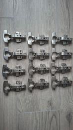 Hettich Scharnieren - Set van 12, Ophalen of Verzenden, Zo goed als nieuw, IJzer, Scharnier