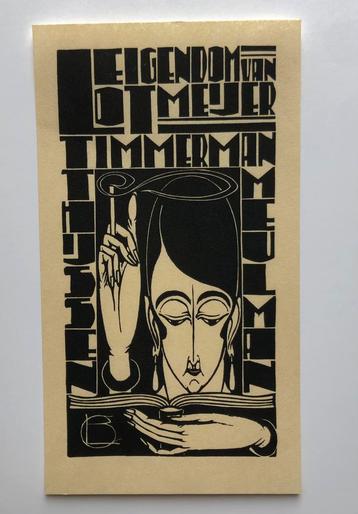 Exlibris - ex-libris Chris Lebeau - 1927 beschikbaar voor biedingen
