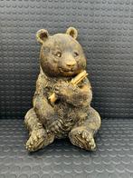 panda (goud/zwart) 40hoog 30breed/Nieuw!, Verzamelen, Beelden en Beeldjes, Ophalen of Verzenden, Nieuw, Dier