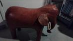 Antieke leren olifant - mid 20th century english leather dim, Antiek en Kunst, Ophalen of Verzenden