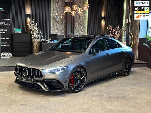 Mercedes-Benz CLA-klasse AMG 45 S 4MATIC+|AMG|PANO|SFEER|BOM, Auto's, Mercedes-Benz, Bedrijf, Te koop, CLA, 360° camera, 4x4, ABS