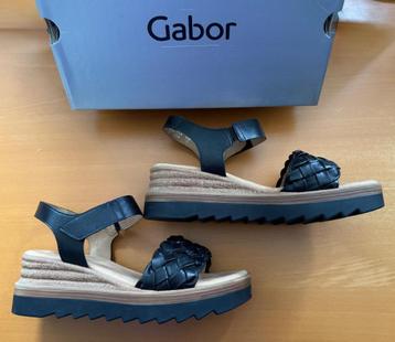 NIEUW: Gabor comfort sandalen - sleehak - zwart - 41 (7.5) beschikbaar voor biedingen