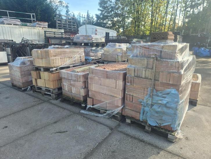 Geperforeerde gevelstenen - snelbouwmetselstenen, Doe-het-zelf en Verbouw, Metselstenen, Nieuw, Bakstenen, Ophalen