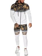 SALES! 1425 Wit goud slim fit trainingspak maat XS, Wit, Nieuw, Ophalen of Verzenden, Algemeen