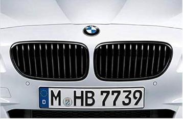 M Performance grille set hoogglans zwart BMW 5 serie F10 F11 beschikbaar voor biedingen