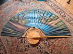 Grote Decoratieve Waaier met Schilderij, Huis en Inrichting, Ophalen of Verzenden, Gebruikt