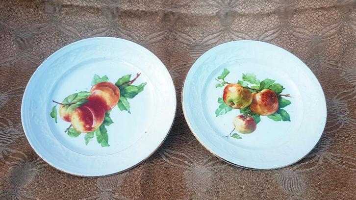 Porseleinen borden Petrus Regout & co 1883 (2x) antiek, Antiek en Kunst, Antiek | Porselein, Ophalen of Verzenden