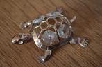 Beeldje schildpad met glazen steentjes, Ophalen, Zo goed als nieuw, Beeldje of Figuurtje