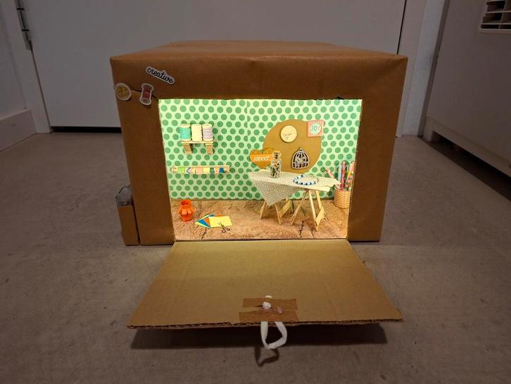 Sinterklaas surprise knutselkamer met licht, Diversen, Sinterklaas, Nieuw, Ophalen of Verzenden