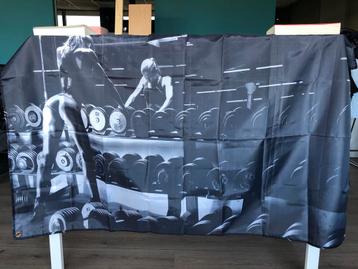 Fitness Vlag - Sport Decoratie beschikbaar voor biedingen