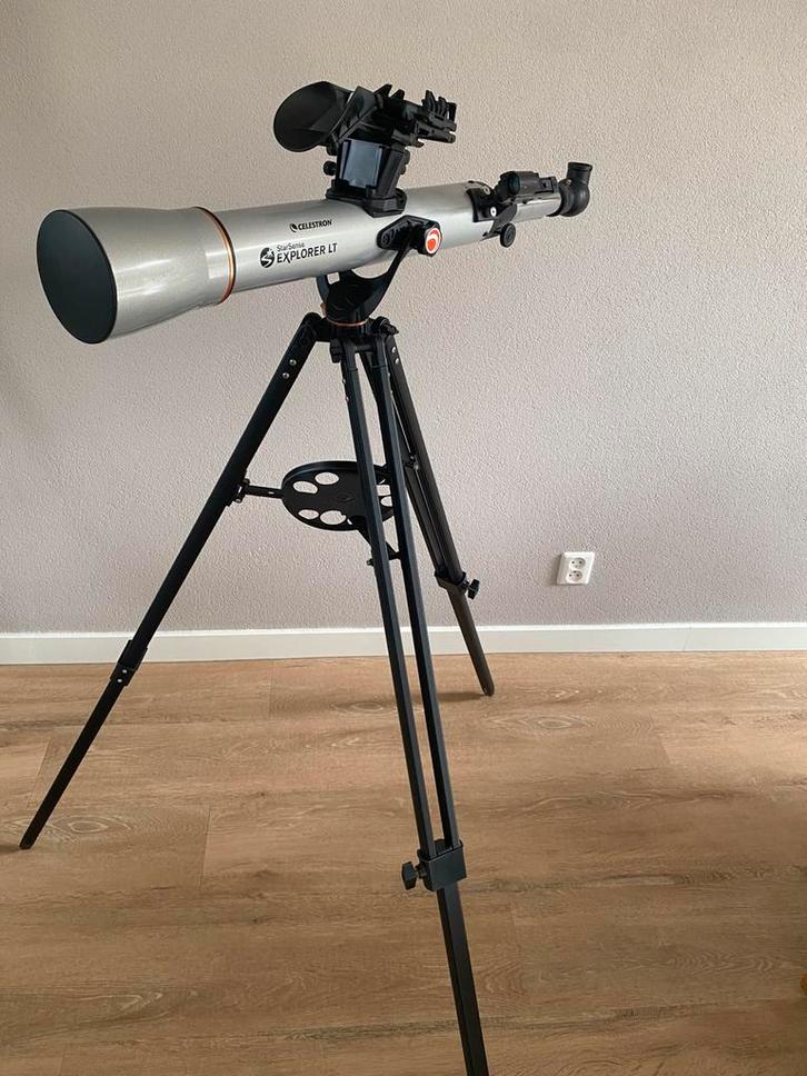 Telescoop, Audio, Tv en Foto, Optische apparatuur | Telescopen, Zo goed als nieuw, Lenzentelescoop (refractor), Minder dan 80 mm