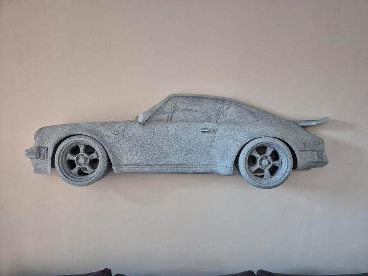 Classic auto wanddecoratie - luxe steen look, Antiek en Kunst, Kunst | Overige Kunst, Ophalen