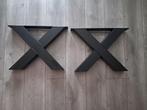 X poten salontafel 2 stuks 40 hoog 55 breed koker 8x8, Huis en Inrichting, Tafels | Salontafels, Ophalen, 50 tot 100 cm, 50 tot 100 cm