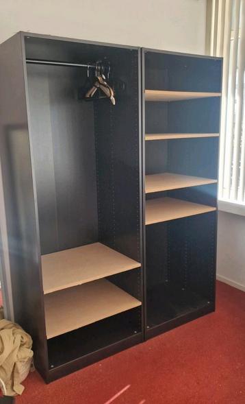 Gratis 2 ikea kasten 75*200*60 diep beschikbaar voor biedingen