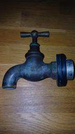 Klassieke zware koperen kraan 1 inch aansluiting, Ophalen of Verzenden