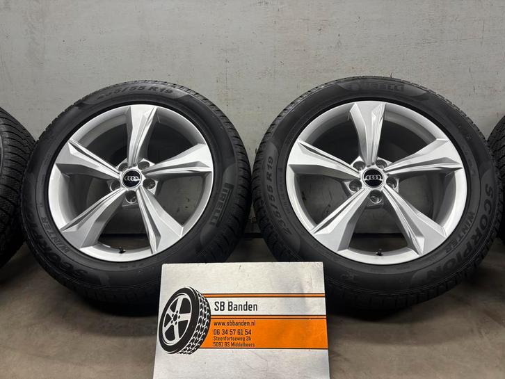 Audi Q5 2017 - 2025 80A Orig. 19 inch velgen + Winterbanden, Auto-onderdelen, Banden en Velgen, Banden en Velgen, Winterbanden