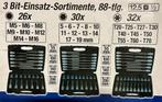 E-Torx Dop- bitset 88dlg. - 3 koffers - Nieuw, Auto diversen, Autogereedschap, -, -, Nieuw, Ophalen of Verzenden