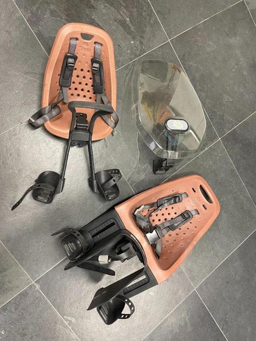 Yepp SET Voorzitje Maxi Easyfit Achterzitje Windscherm, Fietsen en Brommers, Fietsaccessoires | Fietsstoeltjes, Zo goed als nieuw