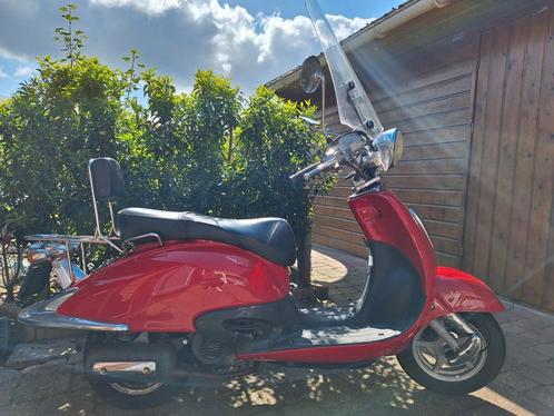 Retro scooter (accu leeg), Fietsen en Brommers, Scooters | Overige merken, Gebruikt, Ophalen