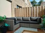 Tuinset donkergrijs, Tuin en Terras, Tuinsets en Loungesets, Ophalen, 5 zitplaatsen, Zo goed als nieuw, Wicker