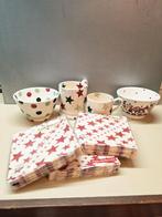 Emma Bridgewater servetten Starry Skies Red rood - Nieuw, Overige materialen, Overige typen, Ophalen of Verzenden, Zo goed als nieuw