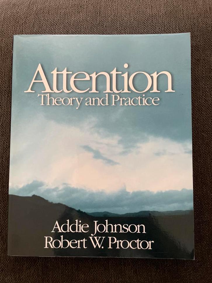 Aandacht: Theorie en Praktijk Attention Johnson &Proctor, Boeken, Psychologie, Zo goed als nieuw, Cognitieve psychologie, Ophalen of Verzenden