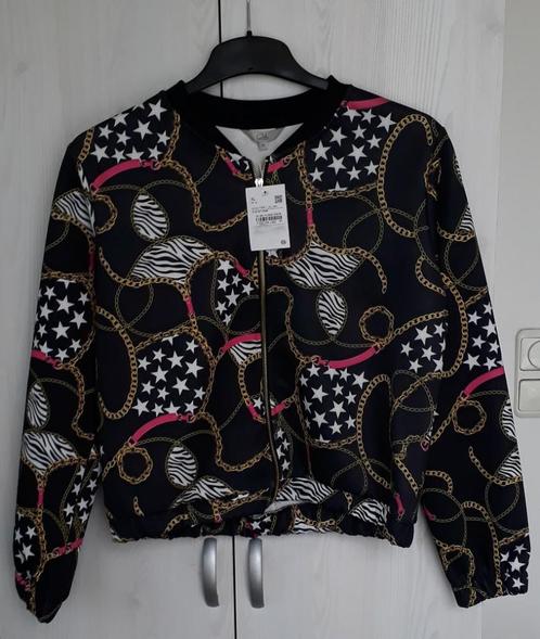 NIEUW! jas jasje jack jackje zwart met print C&A maat XL, Kleding | Dames, Jasjes, Kostuums en Pakken, Nieuw, Jasje, Maat 46/48 (XL) of groter