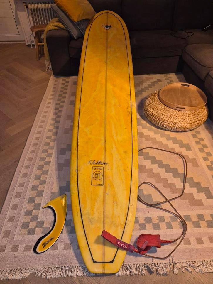 Abezat Longboard 9.2, Watersport en Boten, Golfsurfen, Gebruikt, Longboard, Met vinnen, Met koord, Ophalen