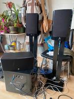 Boston speaker set plus denon receiver, Audio, Tv en Foto, Home Cinema-sets, Gebruikt, 70 watt of meer, 5.1-systeem, Overige spelers