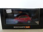 Minichamps 1:64 Fiat 500 rood, Nieuw, Ophalen of Verzenden, Auto
