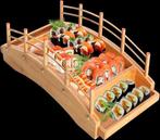Japanse Stijl Luxe Bamboe Sushi Brug,Sushi Boot,-53x26x15cm, Huis en Inrichting, Overige materialen, Overige typen, Nieuw, Ophalen of Verzenden