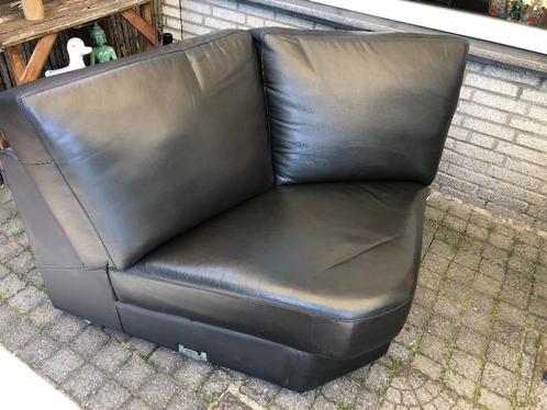 GRATIS: hoekdeel bankstel, Huis en Inrichting, Banken | Sofa's en Chaises Longues, Gebruikt, Leer, Ophalen
