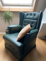 Mooie groene fauteuil, Huis en Inrichting, Fauteuils, Ophalen, Gebruikt, Chesterfield, 50 tot 75 cm