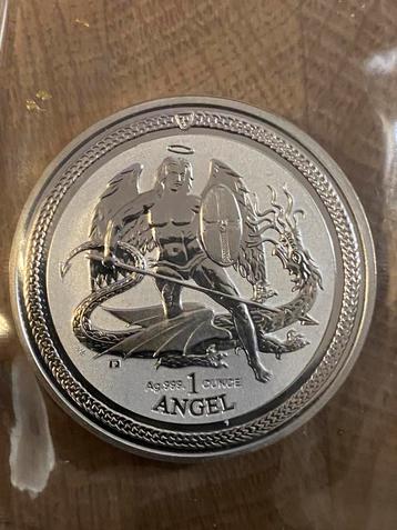 Isle of Man : Angel reverse proof 2016 - 1 oz zilver beschikbaar voor biedingen