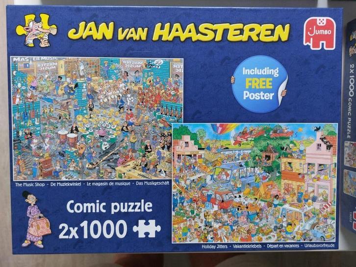 Jan van Haasteren puzzels 2 en 3x 1000 stukjes.., Hobby en Vrije tijd, Denksport en Puzzels, Zo goed als nieuw, 500 t/m 1500 stukjes