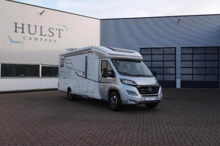 Hymer T 588 SL Automaat, Lengtebed, Vlakke vloer, Level etc, Caravans en Kamperen, Campers, Bedrijf, tot en met 2, Half-integraal
