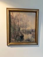 Oude prent in mooie oude lijst., Huis en Inrichting, Woonaccessoires | Lijsten, Ophalen, Gebruikt, 50 tot 75 cm, 50 tot 75 cm