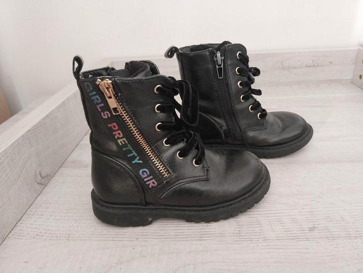 Graceland stoere zwarte bikerboots maat 26, Kinderen en Baby's, Kinderkleding | Schoenen en Sokken, Gebruikt, Schoenen, Meisje