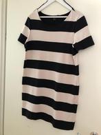H&M streep jurk korte mouw dikke kwaliteit maat L (oto 50), Kleding | Dames, Gedragen, Maat 42/44 (L), H&M, Zwart