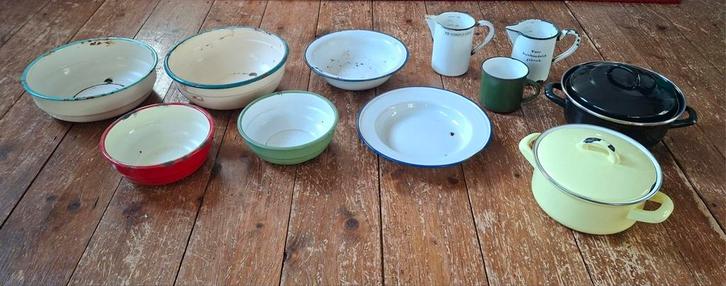 Diverse Emaille Verzameling, Antiek en Kunst, Antiek | Emaille, Ophalen of Verzenden