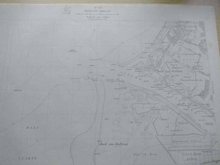 478 Hoek van Holland St.Hilwoning Kaapwoning Plattegrond, Antiek en Kunst, Kunst | Litho's en Zeefdrukken, Ophalen of Verzenden