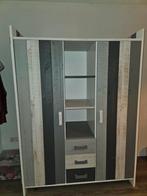 Steigerhouten Kledingkast Kinderkamer, Huis en Inrichting, Kasten | Kledingkasten, Ophalen, Gebruikt, 100 tot 150 cm, Steigerhout