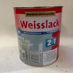 Weisslack Lak Verf Wit 2 in 1 Zijdematt Waterbasis 2L, Doe-het-zelf en Verbouw, Verf, Beits en Lak, Weisslack, Weisslack, Wit
