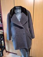 Vintage Gaston Jaunet Alpaca/Wollen Mantel - Maat M, Gaston Jaunet, Ophalen of Verzenden, Gedragen, Maat 38/40 (M)