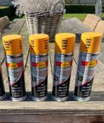 4 spuitbussen gele lijnenverf rust-oleum € 17,50, Ophalen of Verzenden, Nieuw, Geel