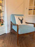 Mid-century solid wood armchair, Ophalen, Gebruikt, 75 tot 100 cm, Scandinavian